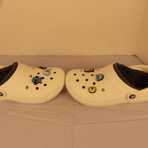 Crocs White Dual Comfort Men's and Women's Shoes Size M7 W9 with Emblems - Picture 5 of 12